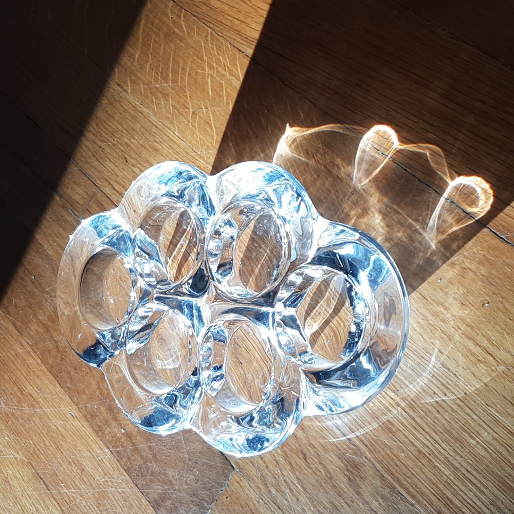 Villeroy and Bach glass candle dish!